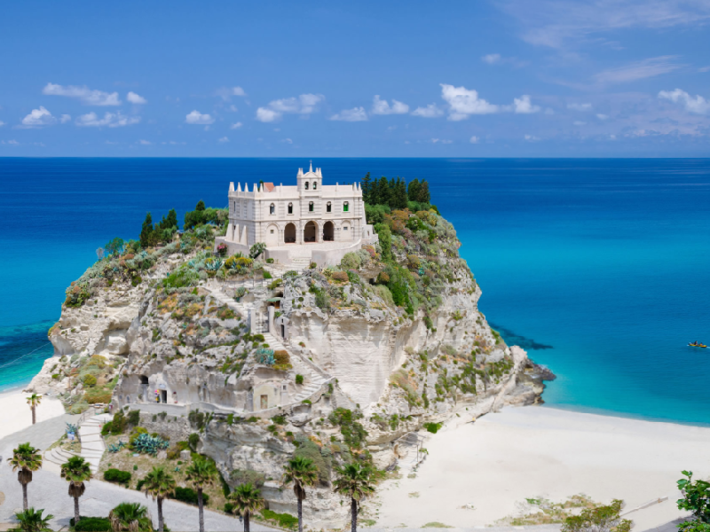 Tropea medieval town perched on cliffs